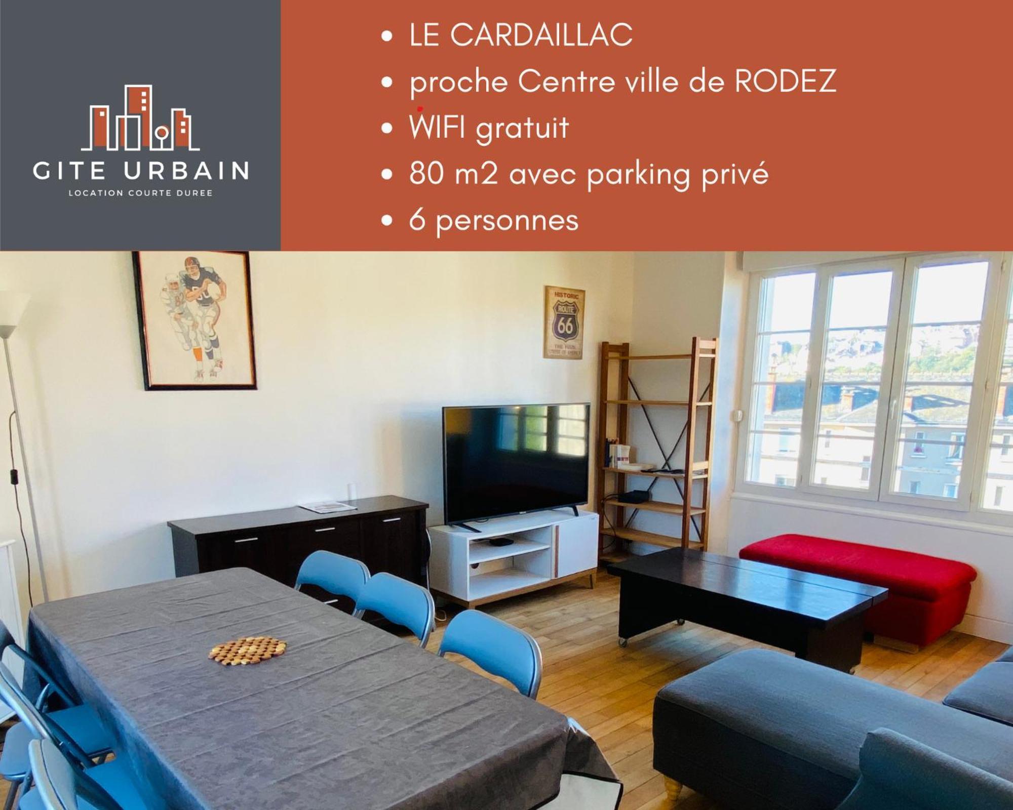 Appartement T4 Cite Cardaillac, Parking Prive, Wifi Rodez Esterno foto